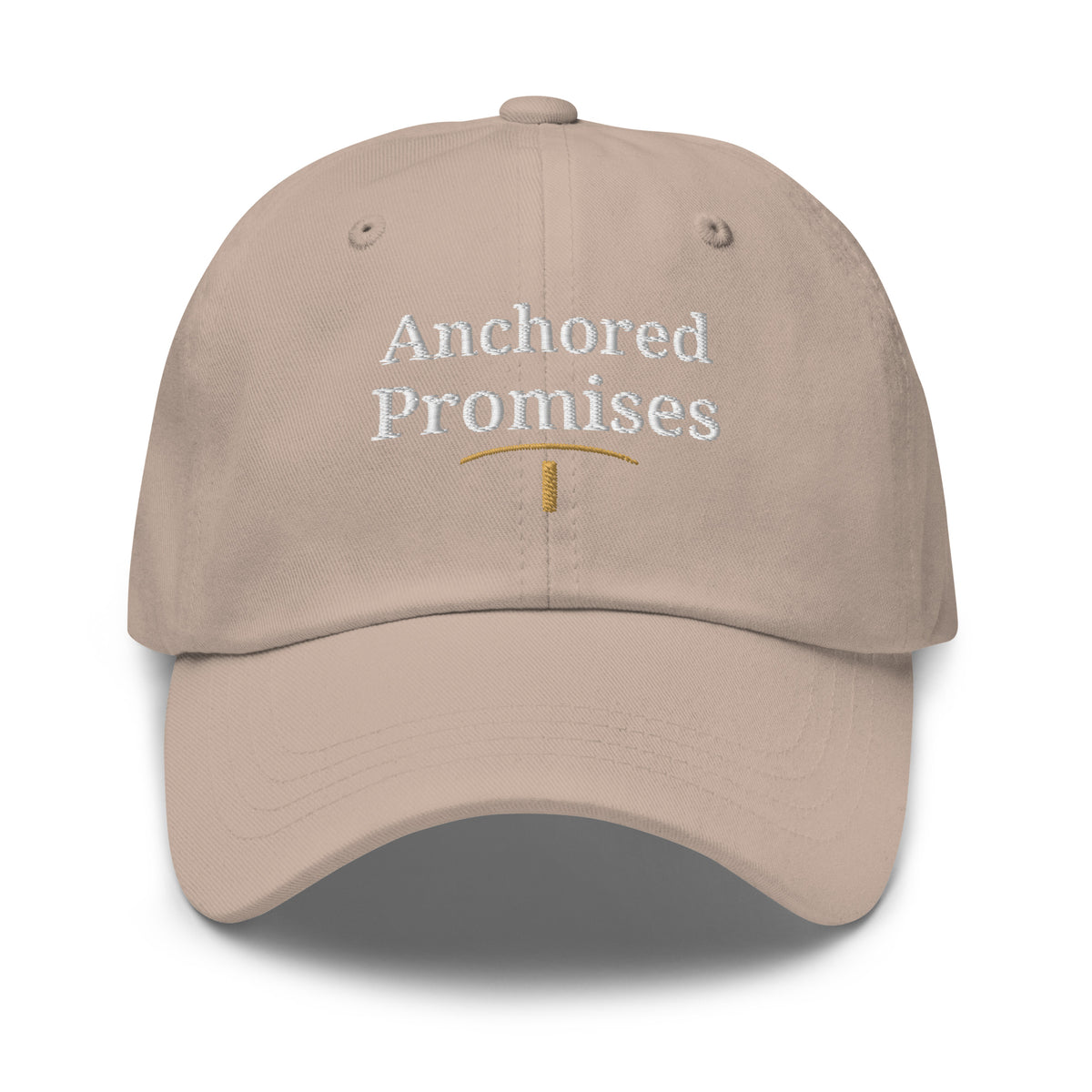 Hope — Anchored in His Promises Embroidered Hat – view 3