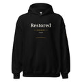 Restored hoodie – Black – front