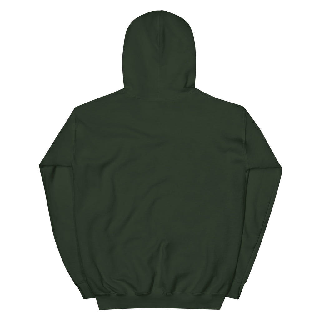 Restored — Made Whole Hoodie in Forest Green, back view