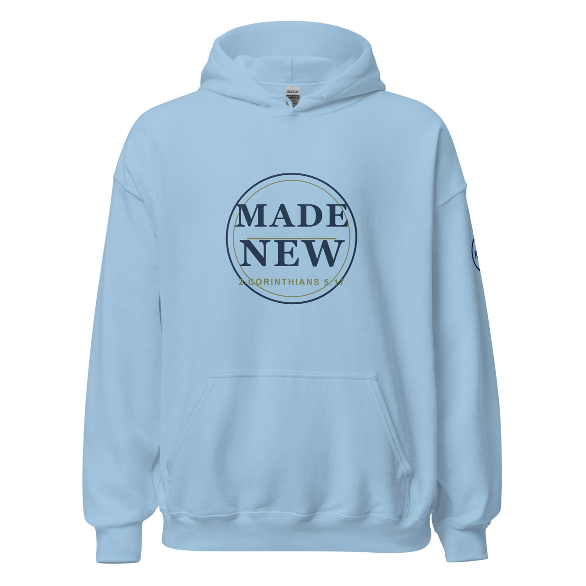 Made New hoodie – Light Blue – front