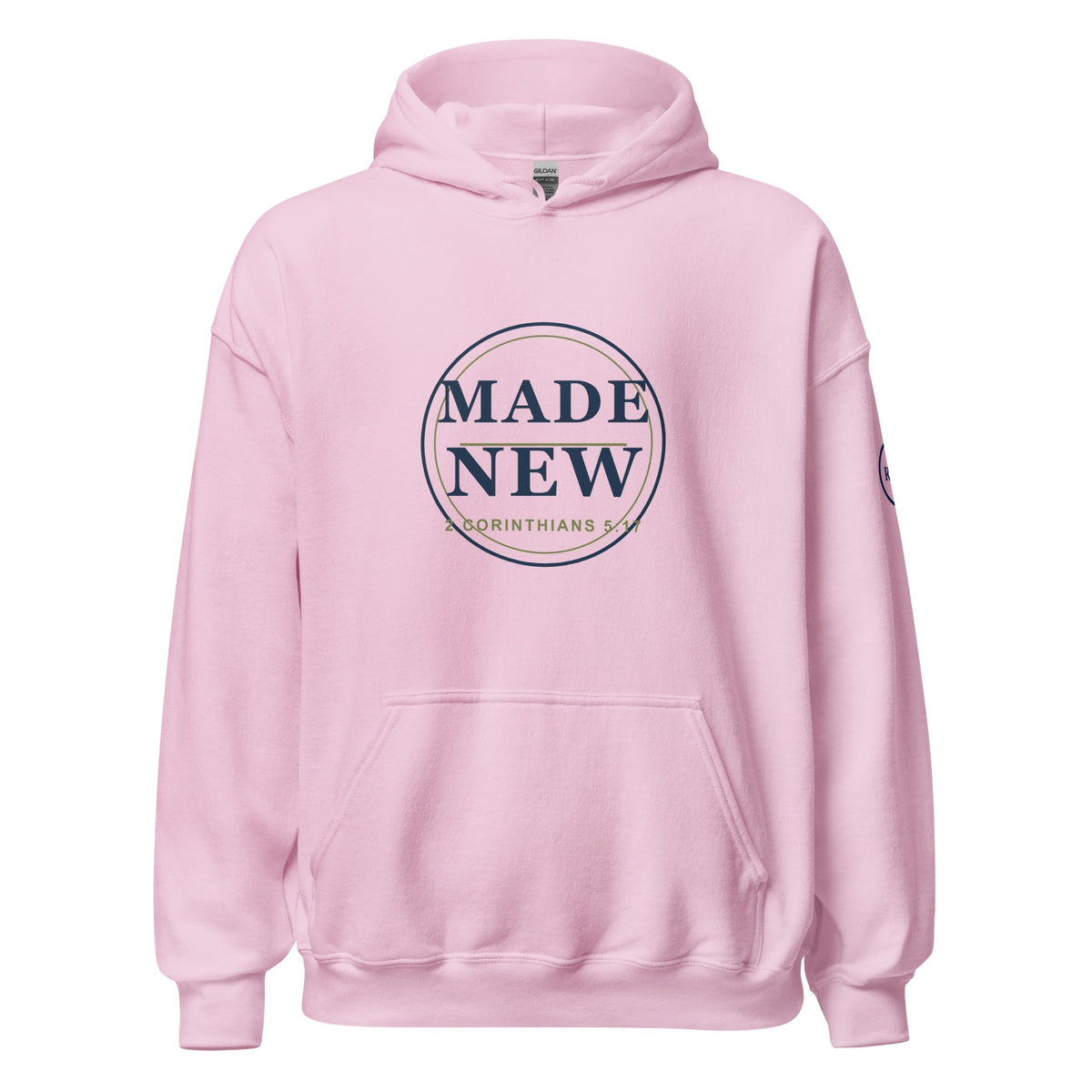 Made New hoodie – Light Pink – front