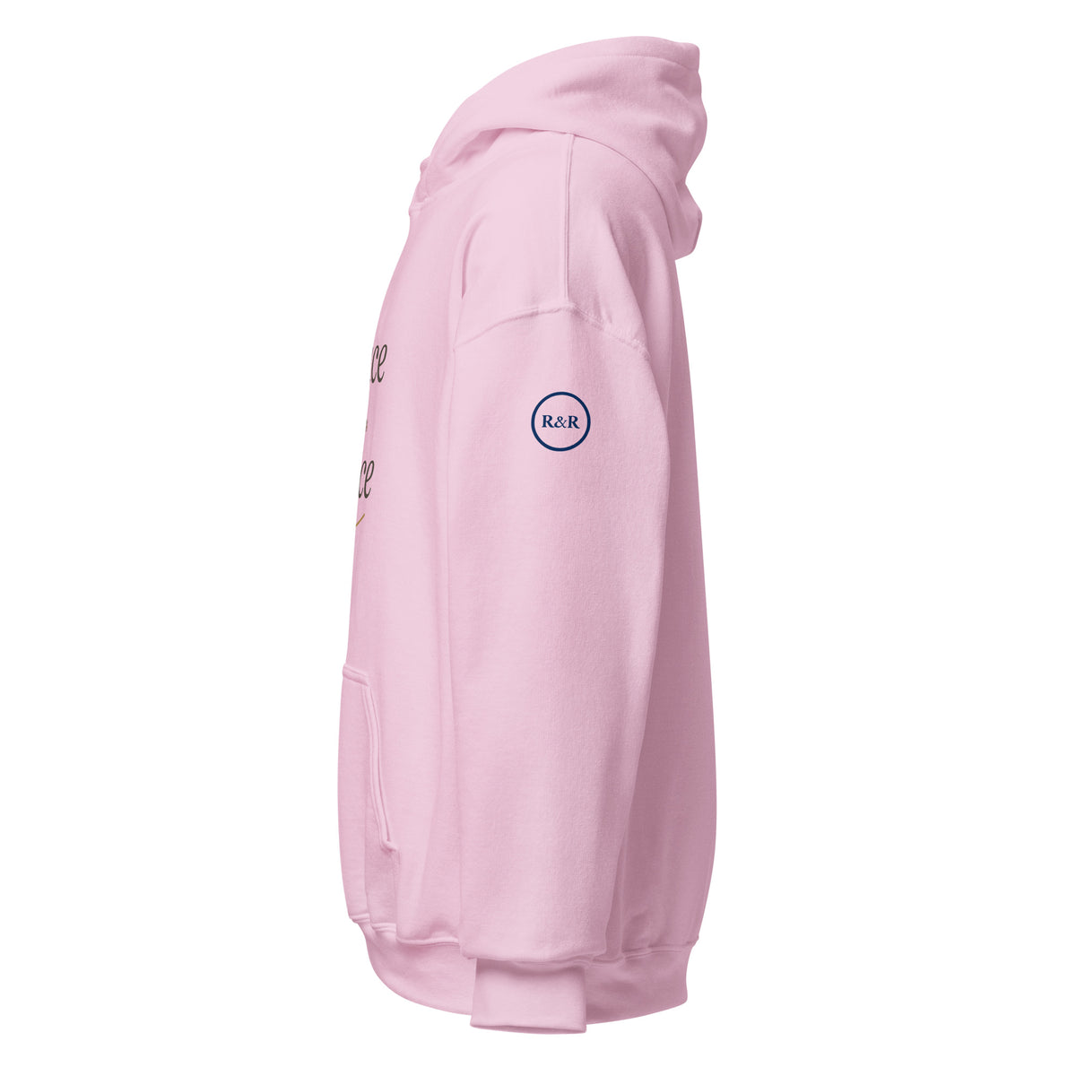 Grace — Grace Upon Grace Hoodie in Light Pink, left sleeve view