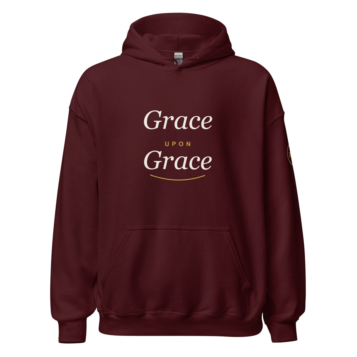 Grace Upon Grace hoodie – Maroon – front