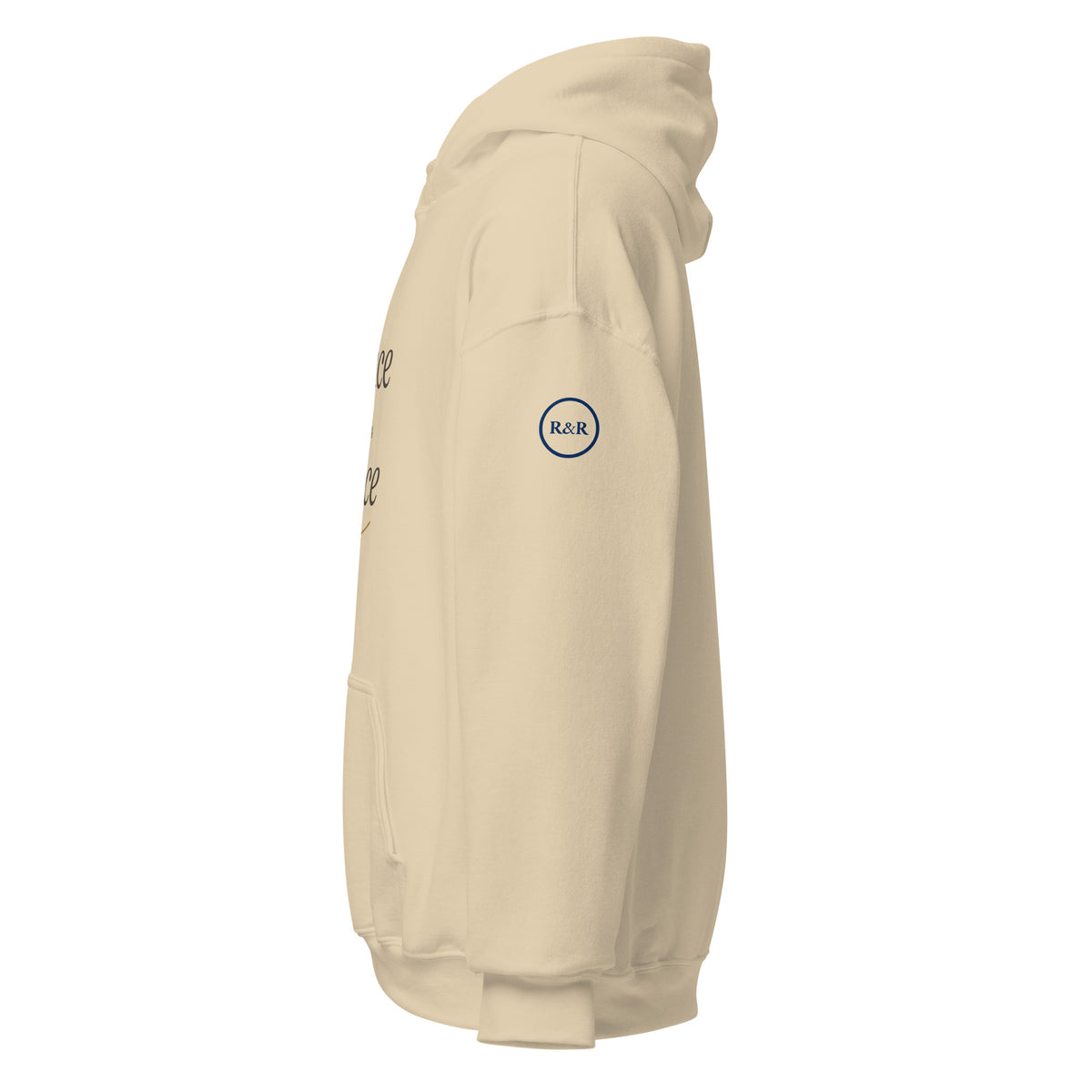 Grace — Grace Upon Grace Hoodie in Sand, left sleeve view