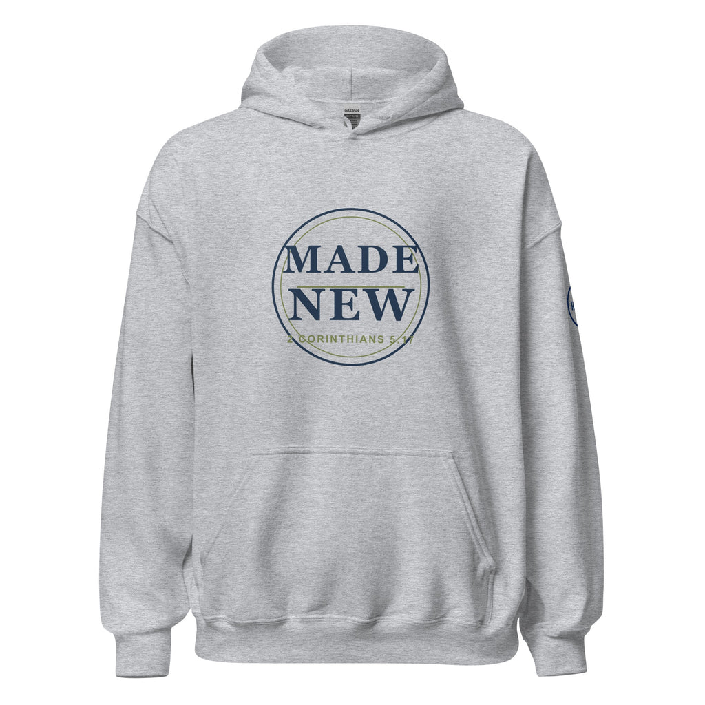 Made New hoodie – Sport Grey – front