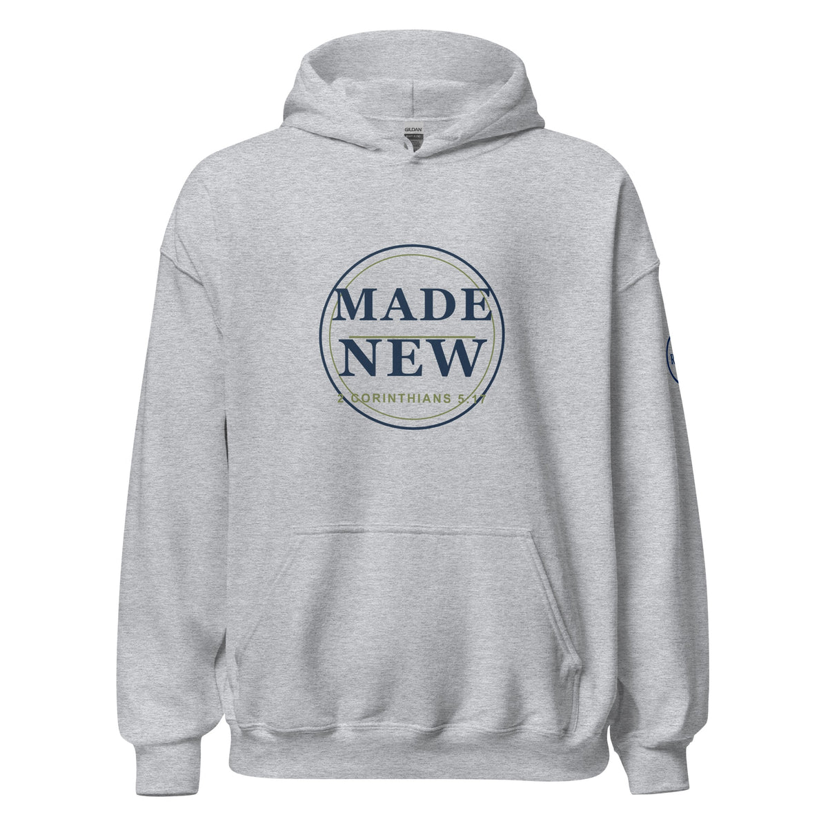 Made New hoodie – Sport Grey – front
