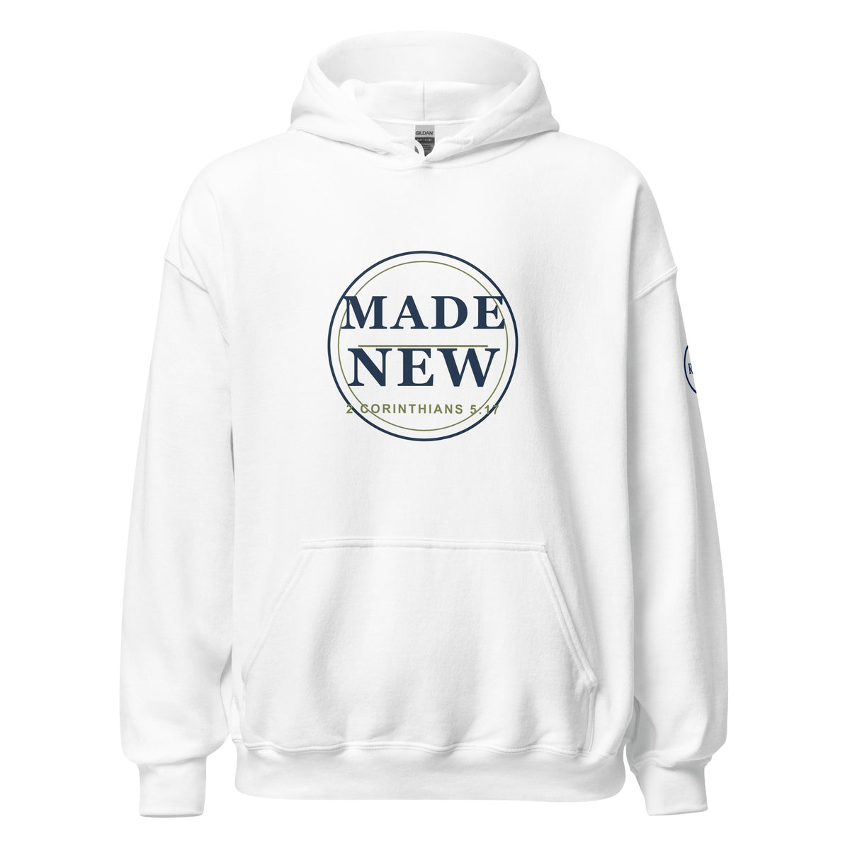 Made New hoodie – White – front
