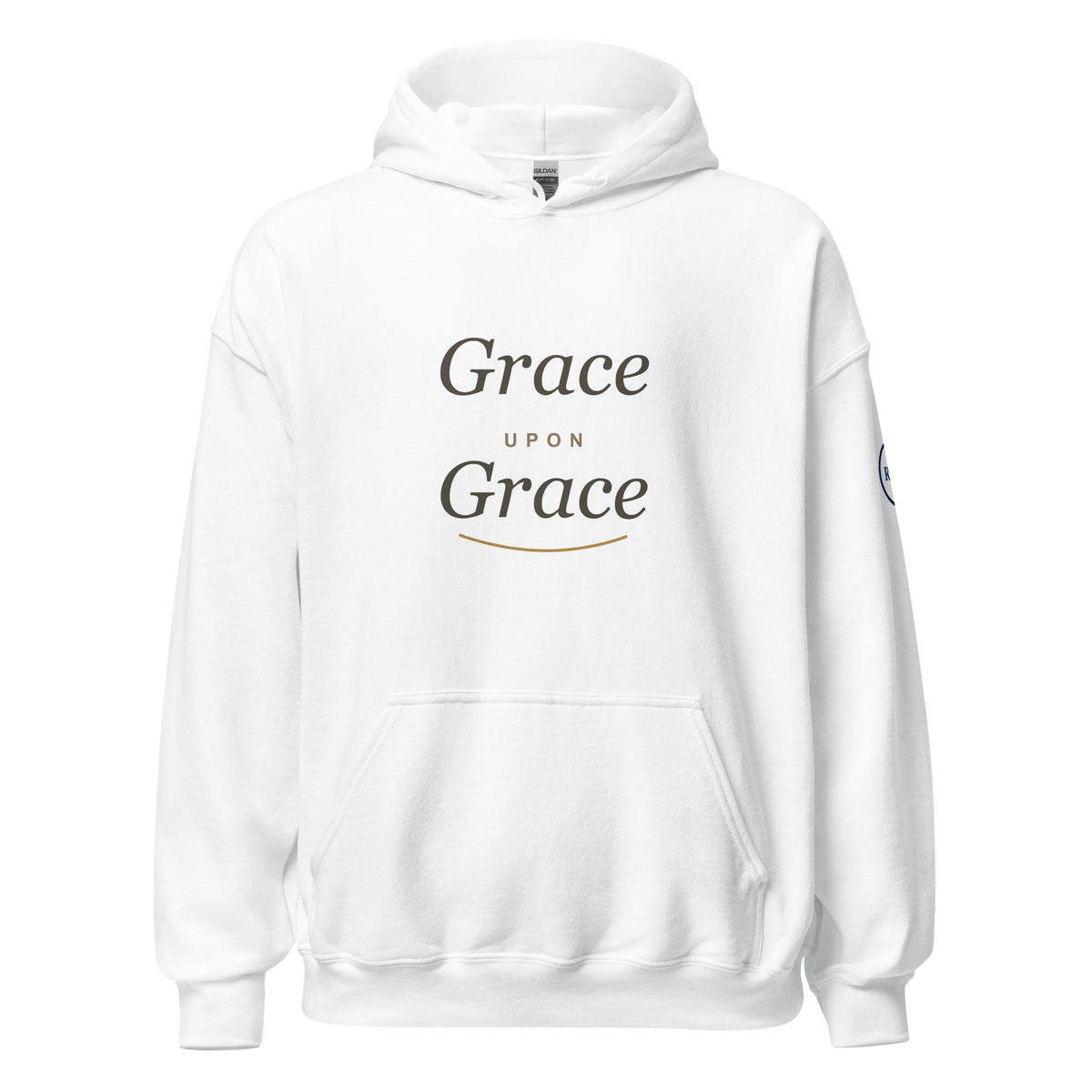 Grace Upon Grace hoodie – White – front