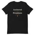 Hope — Anchored in His Promises Tee in Black, front view