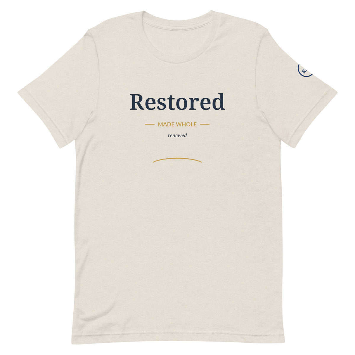Restored — Made Whole Tee in Heather Dust, front view
