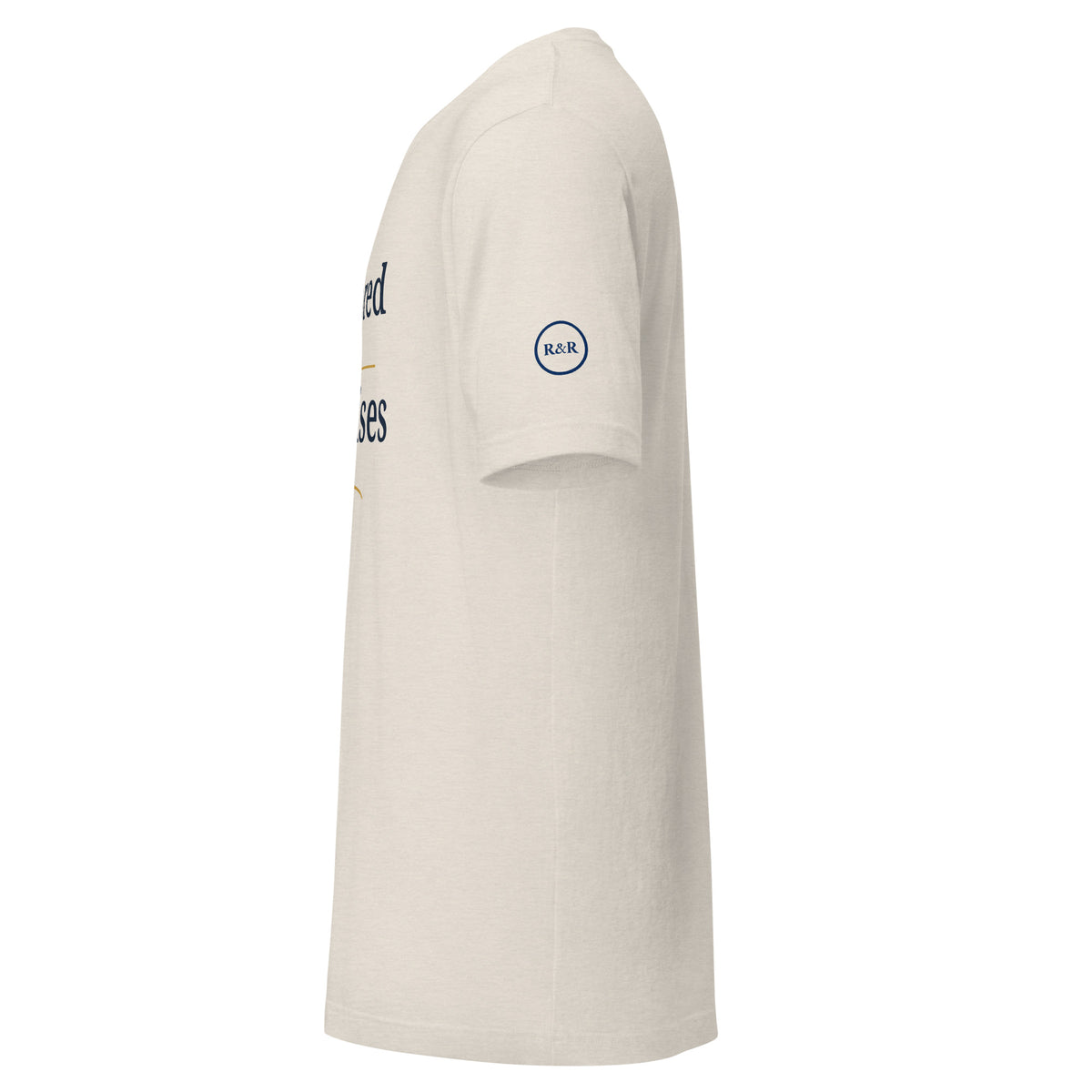 Hope — Anchored in His Promises Tee in Heather Dust, left sleeve view