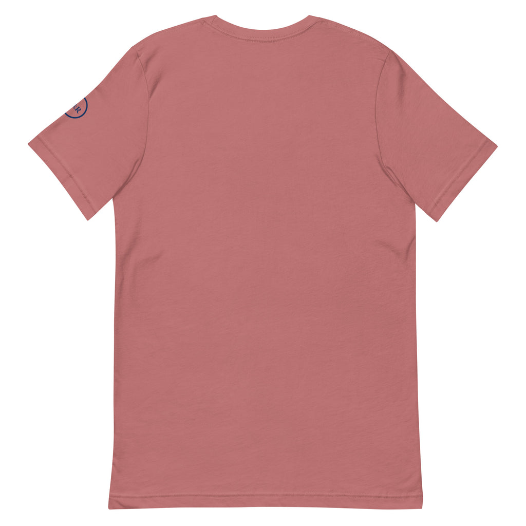 Hope — Anchored in His Promises Tee in Mauve, back view